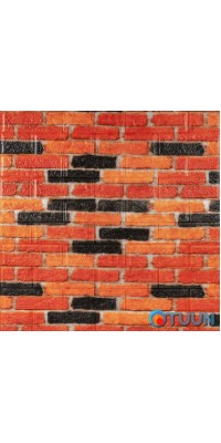 Self-adhesive decorative 3D panel for beige-brown matte brick Ekaterinoslav 700x770x5mm (047M) SW-00000636