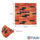 Self-adhesive decorative 3D panel for beige-brown matte brick Ekaterinoslav 700x770x5mm (047M) SW-00000636