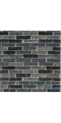 Decorative 3D self-adhesive brick panel black-blue Ekaterinoslavsky 700x770x5mm (342) SW-00000879