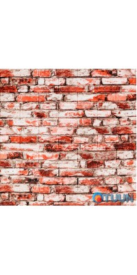 Decorative 3D panel self-adhesive brick Red-White 700x770x4mm (341) SW-00000533