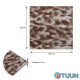 Self-adhesive 3D panel stone coffee 700x700x5mm (150) SW-00001352