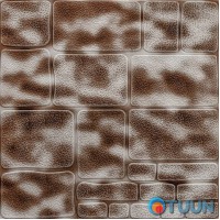 Самоклеящаяся 3D панель камень кофе 700х700х5мм (150) SW-00001352