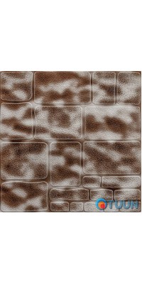 Self-adhesive 3D panel stone coffee 700x700x5mm (150) SW-00001352