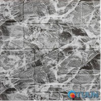 Самоклеящаяся декоративная 3D панель камень черно-белый мрамор 700х700х7мм (154) SW-00000219 Самоклеящаяся декоративная 3D панель камень черно-белый мрамор 700х700х7мм (154) SW-00000219