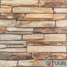 3D wall panel 680*680*4mm brown slate (D) SW-00002002