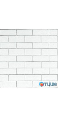 Панель стінова 70*70cm*5mm біла цегла зі сріблом (D) SW-00001502