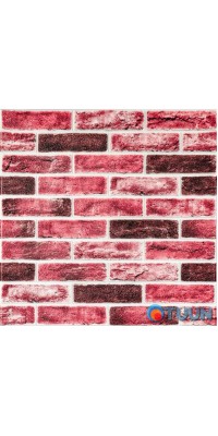 Self-adhesive 3D panel brick clinker deep red 700x700x5mm (416) SW-00001182