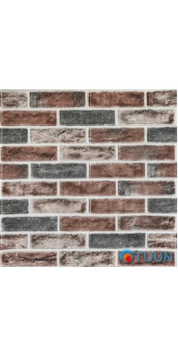 Self-adhesive 3D brick clinker panel orange 700x700x4mm (414) SW-00000769