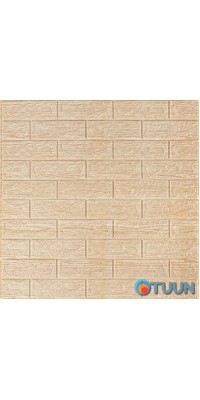 Self-adhesive decorative 3D panel under a brick beige strip 700x770x5mm (184) SW-00000489