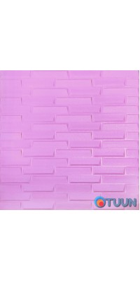 3D panel self-adhesive masonry purple 700x770x4mm (332) SW-00001349