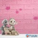 Decorative 3D panel self-adhesive for light pink brick Dandelions 700x770x5mm (022) SW-00000023
