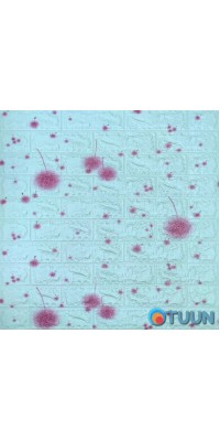 Self-adhesive 3D panel blue dandelions 700x770x4mm (322) SW-00001362