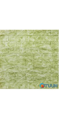 Decorative 3D panel self-adhesive brick DEEP Green 700x770x5mm (069) SW-00000171