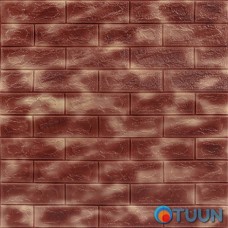 Decorative 3D panel self-adhesive brick Brown with gold Marble 700x770x5mm (361) SW-00000637