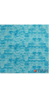 Decorative 3D panel self-adhesive brick Blue marble 700x770x5mm (065) SW-00000033