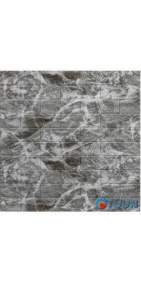 Decorative 3D panel self-adhesive brick Black marble 700x770x5mm (061-5) SW-00000036