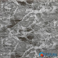 Decorative 3D panel self-adhesive brick Black marble 700x770x5mm (061-5) SW-00000036