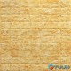 Decorative 3D panel self-adhesive brick DEEP Yellow 700x770x5mm (068) SW-00000168