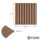 Panel-rail LIGHT BROWN and BLACK 665*665*5mm (D) SW-00002533
