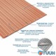 Panel-rail in a roll powder 2900*350*6mm (D) SW-00002074