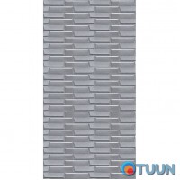 Самоклеющаяся 3D панель кладка серебро 3080х700х5мм SW-00001760