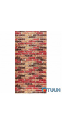 Self-adhesive 3D panel for beige-brown brick Ekaterinoslav 3080x700x3mm SW-00001764