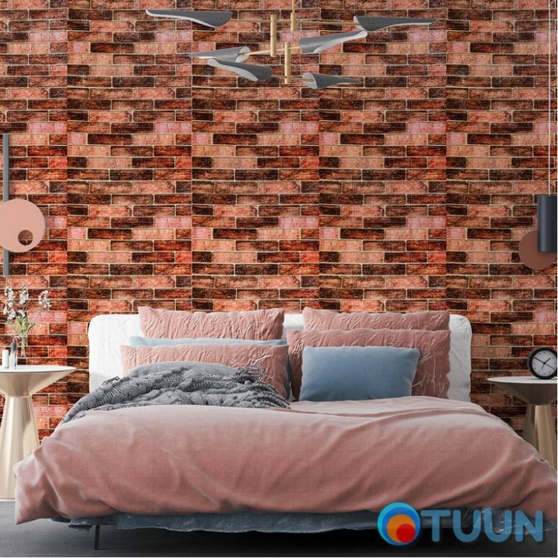 R179-2-20 Wall panel in roll 3D 700mm*19.6m*2mm BROWN (D) SW-00002280