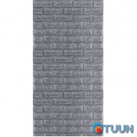 R017-2 Панель стінова в рулоні 3D 700мм*3,08м*2мм сіра цегла (D) SW-00002535