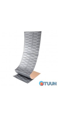 Self-adhesive 3D masonry panel silver 19600x700x5mm SW-00001365