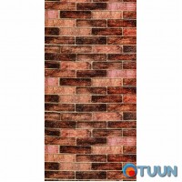 R179-2-3 Wall panel in roll 3D 700mm*3.08m*2mm BROWN (brick) (D) SW-00002537
