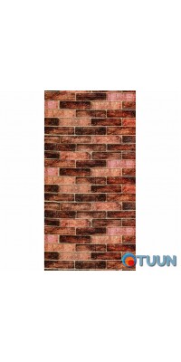 R179-2-3 Wall panel in roll 3D 700mm*3.08m*2mm BROWN (brick) (D) SW-00002537