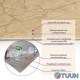 Self-adhesive wall PET tile in roll 600*3000*2mm SW-00001692