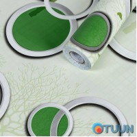 Self-adhesive film on paper base green trees 0.45x10m SW-00000797