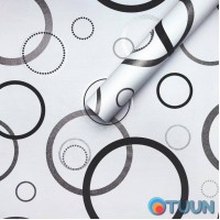 Самоклеющаяся пленка серебряные круги 0,45х10м SW-00001201 Самоклеющаяся пленка серебряные круги 0,45х10м SW-00001201