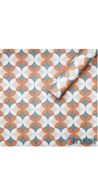 Self-adhesive film orange flowers 0.45x10m SW-00001220