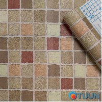 Самоклеющаяся пленка красная мозаика 0,45х10м SW-00000832