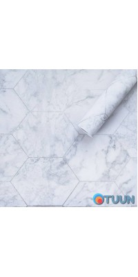 Self-adhesive film gray marble silver honeycomb 0.45x10m SW-00001213