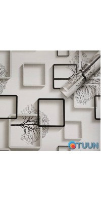 Self-adhesive film wood with squares 0.45x10m SW-00001263