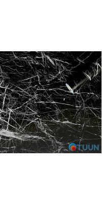 Self-adhesive film black marble with cobweb 0.45x10mx0.07mm SW-00001276