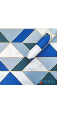 Self-adhesive film blue triangles 0.45x10m SW-00001224