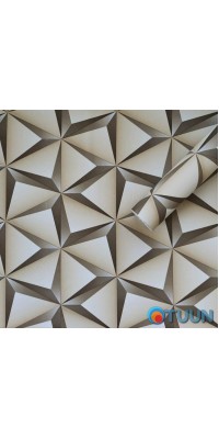 Self-adhesive film beige 3D triangles 0.45x10m SW-00001235