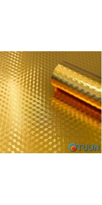 Self-adhesive film 3D cubes gold 0.40x10m SW-00000792