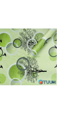Self-adhesive film green wood 0.45x10m SW-00001259