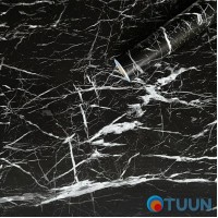 Самоклеющаяся пленка черный мрамор классический 0,45х10мх0,07мм SW-00001281