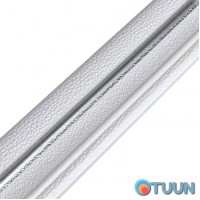 PP self-adhesive skirting board white with gray stripe 2300*70*4mm (D) SW-00001833