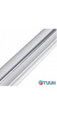 PP self-adhesive skirting board white with gray stripe 2300*70*4mm (D) SW-00001833