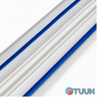 Плінтус РР самоклеючий білий з синьою смужкою 2300*140*4мм (D) SW-00001811 Плінтус РР самоклеючий білий з синьою смужкою 2300*140*4мм (D) SW-00001811