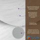 Decorative PVC plate white marble 1.22x2.44mx3mm SW-00001399