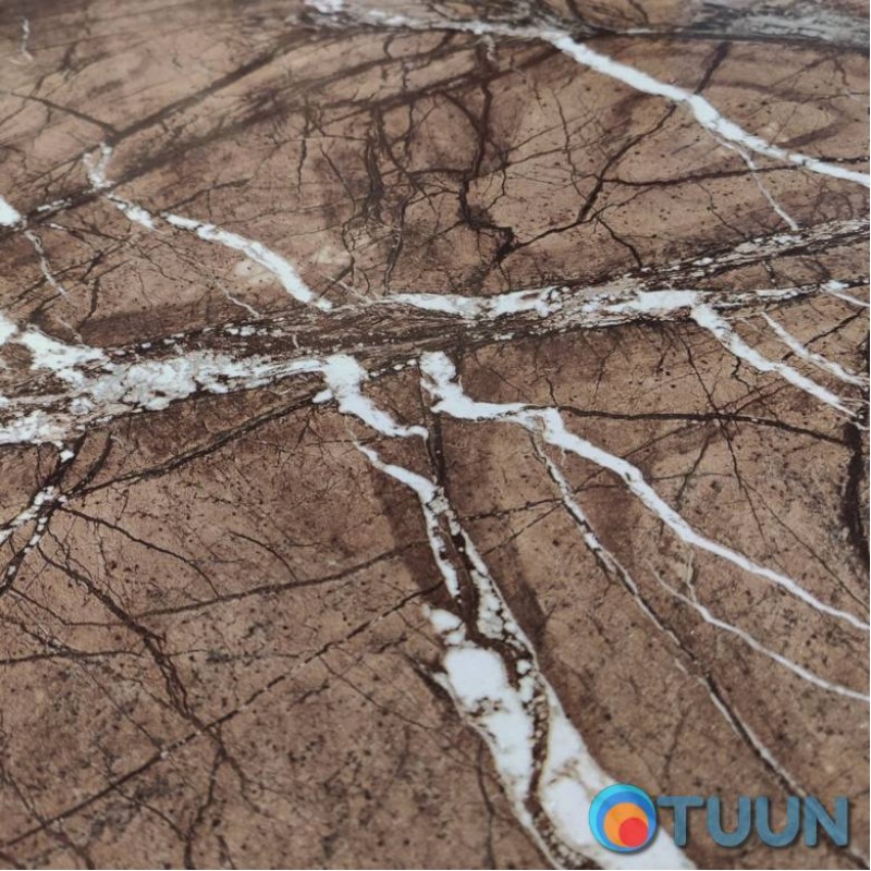 Decorative PVC slab brown marble 600*600*3mm (S) SW-00001622