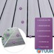 Vinyl self-adhesive coating 3D slats cedar silver 600*600*2.8mm (D) SW-00002198